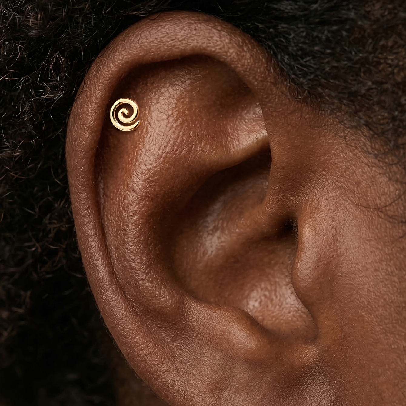 Women's 925 Silver Spiral Stud Earrings — Minimalist Fine Jewellery